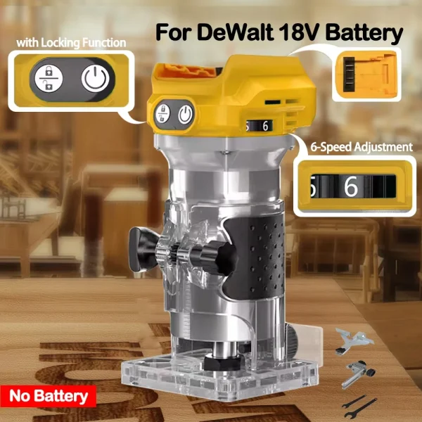 Brushless Cordless Wood Router